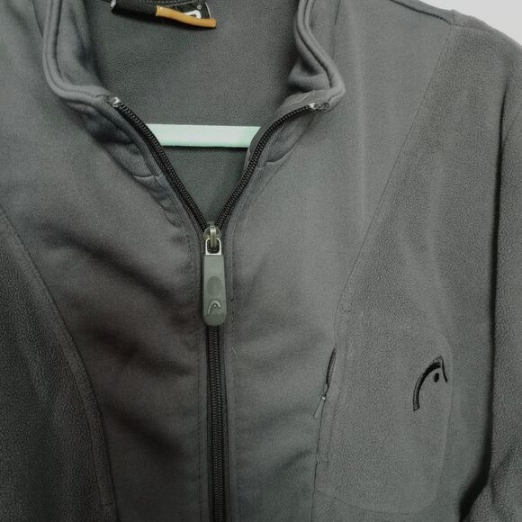 HEAD Polar Fleece Quarter Zip Pullover Jacket Athletic Sweatshirt Workout Med - Picture 3 of 7